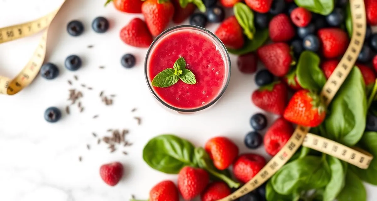 Best smoothies for weight loss with fresh berries and spinach